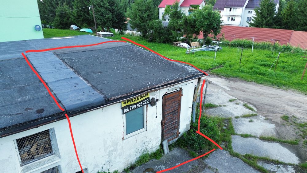 MAGAZYN - GARAŻ przy porcie na Mazurach