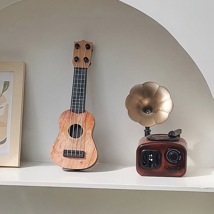 Ukulele zabawka dla dzieci z kostką i strunami instrument muzyczny