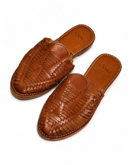 Шкіряні мюлі Cano (Huaraches) преміум, ручна робота, розмір 39