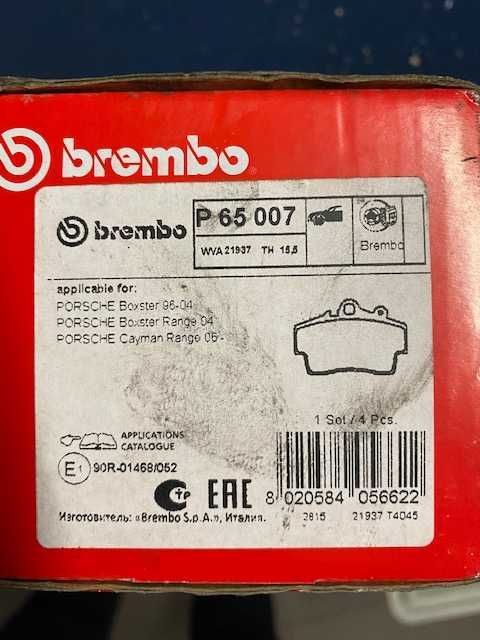 Calços frente porsche boxster 2.7 novos