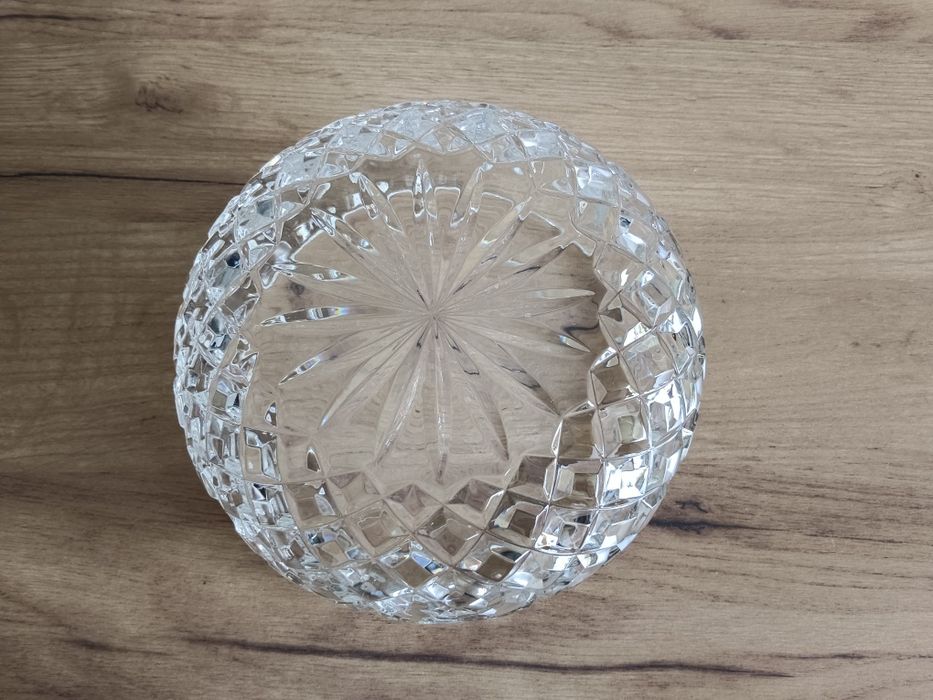 Kryształowa misa PRL stare szkło