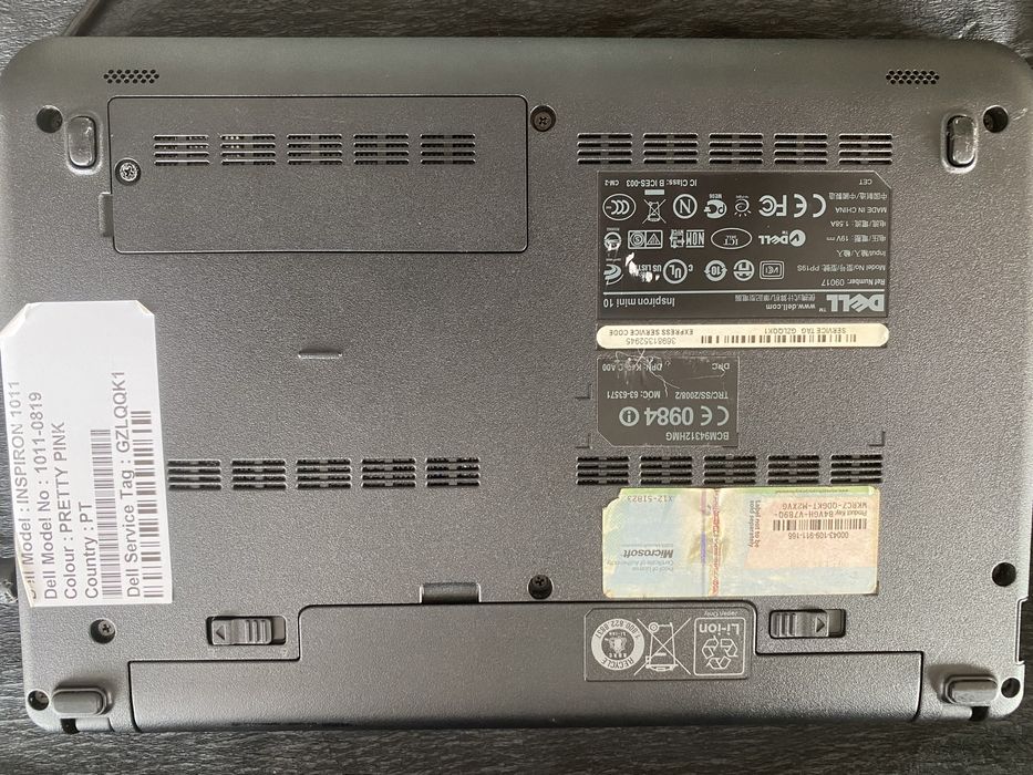 Notebook DELL INSPIRON Mini 10