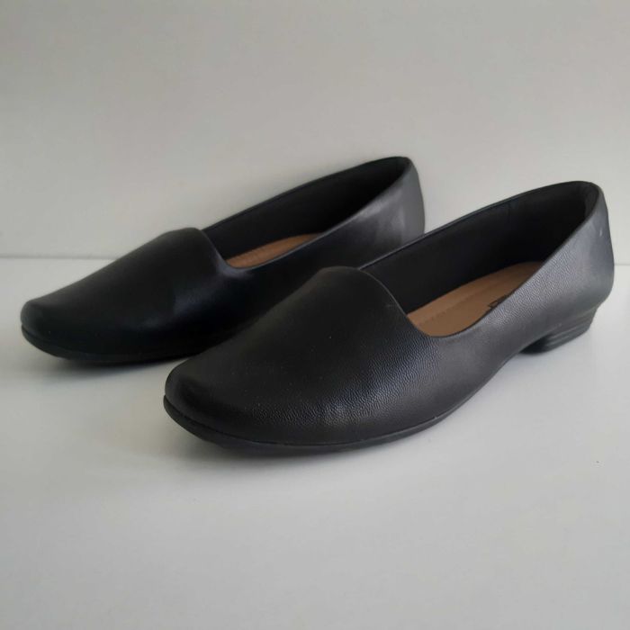 Sapatos Senhora Piccadilly Pretos Lisos 36 Salto 1cm Sola Borracha Como Novos