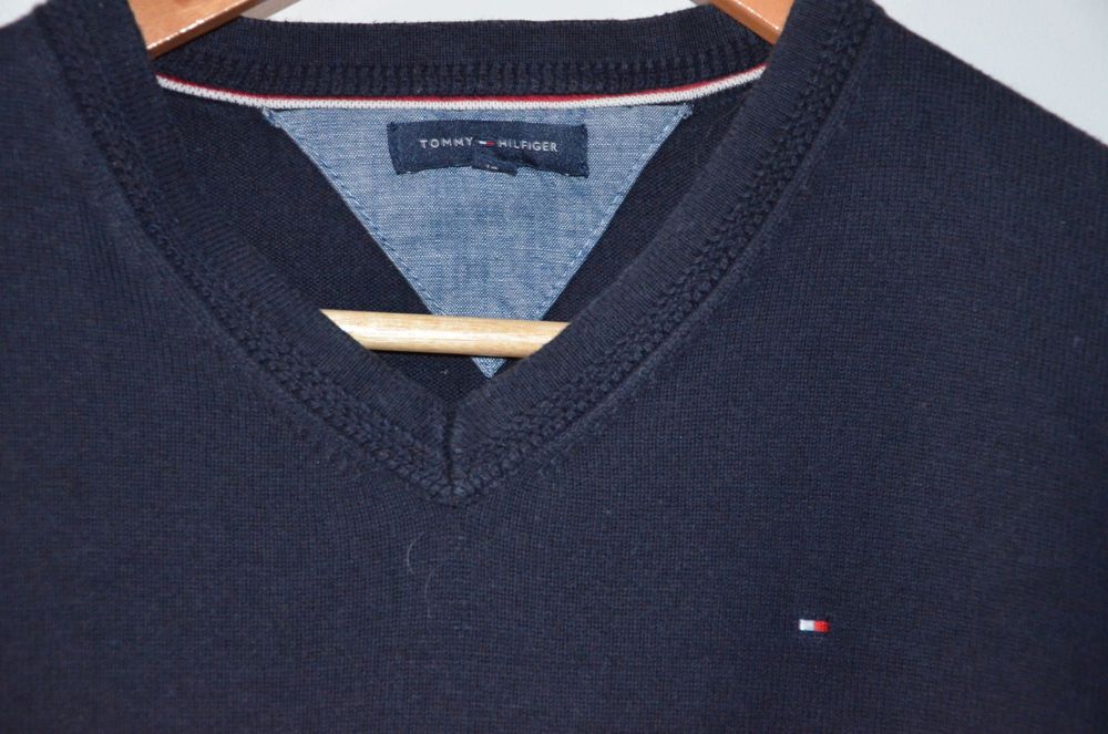 Tommy hilfiger sweter granatowy  164