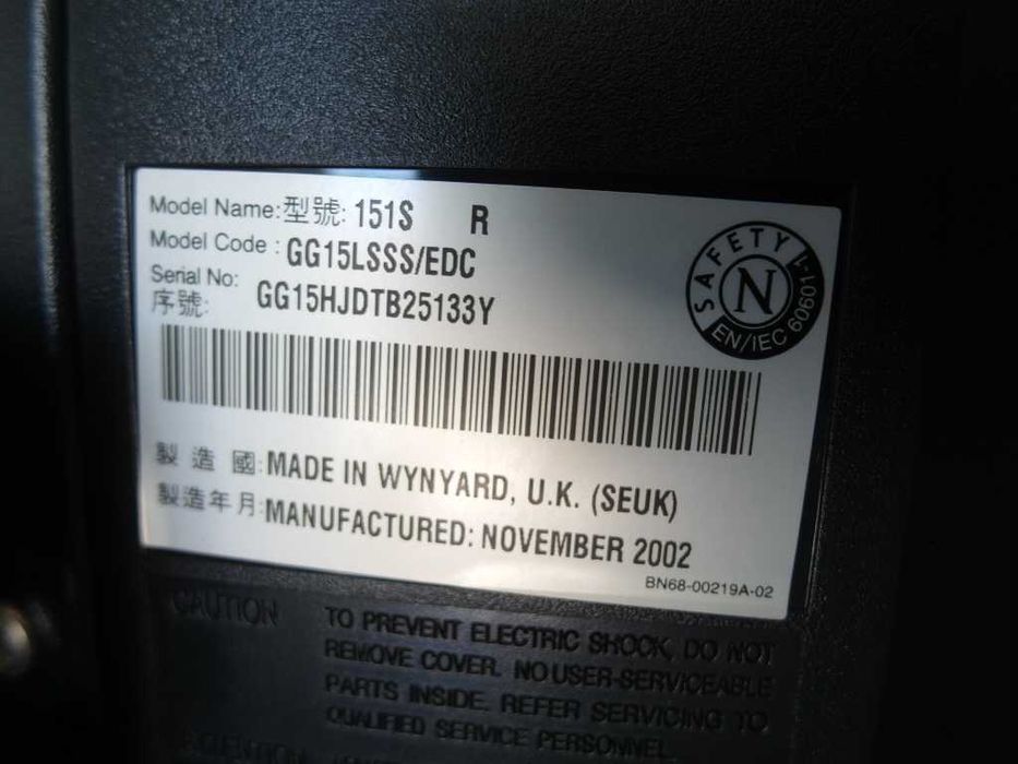 Monitor 15" Samsung de Computador