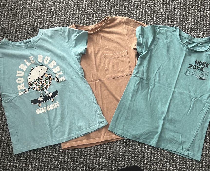 Zestaw koszulek chłopięcych 128