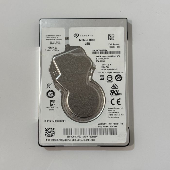 Ідеальний стан Hdd 2Tb Seagate 2.5