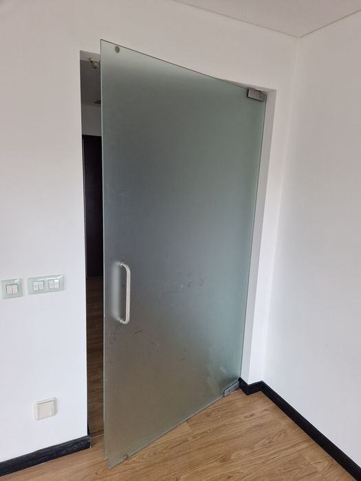 Porta de vidro completa