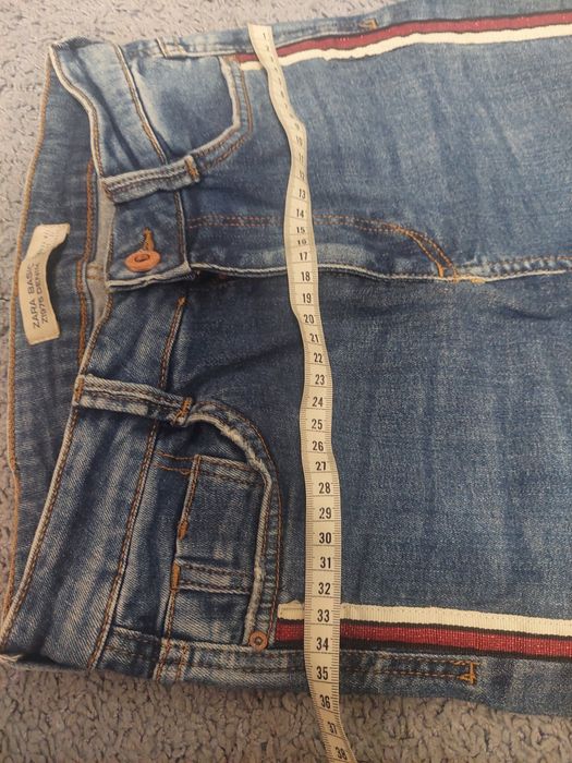 Джинси ZARA Basic Denim 34 лампаси XS джинсы 42