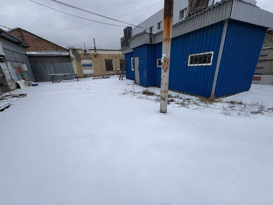 Ангар 90м2, вагончик під офіс і своя огородж.площадка,380В-для виробн.