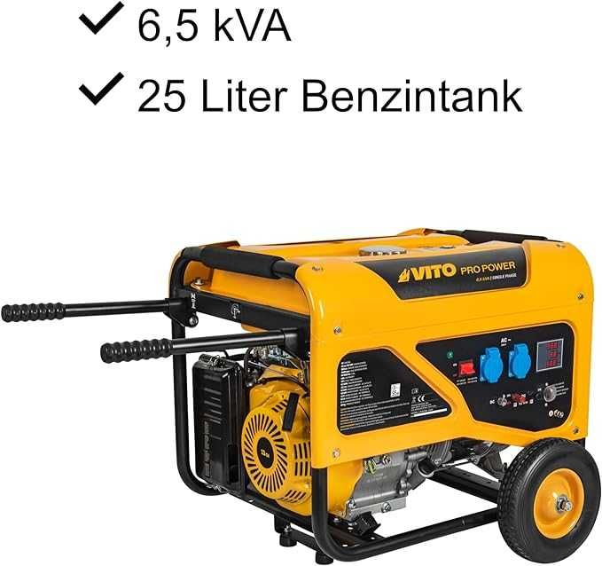 Генератор Vito Pro AVR 6500Вт E-Starter