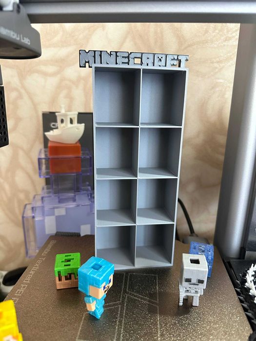 Стелаж для міні-фігурок Minecraft | Кіндер джой майнкрафт | Kinder Joy