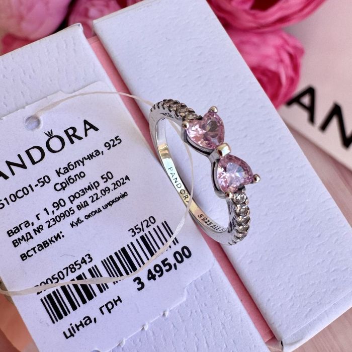 Каблучка Пандора оригінал pandora кільце нова срібна прикраса