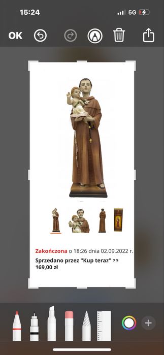 Figurka . Świety Antoni