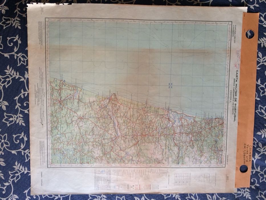 Conjunto de 2 Folhas da Carta Militar Portugal - 1:250.000