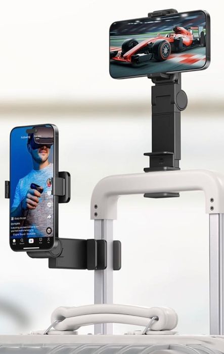 Suporte para Telemóvel – Rotação 360°, Compacto e Ajustável