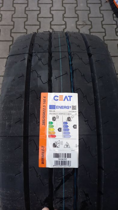 Opona ciężarowa naczepa 385/55R22,5 CEAT WINMILE-T ŚWIETNE PRZEBIEGI