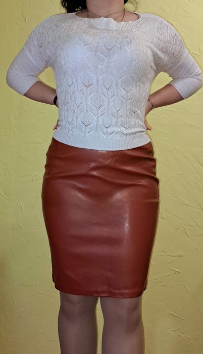 Юбка еко-шкіра нова