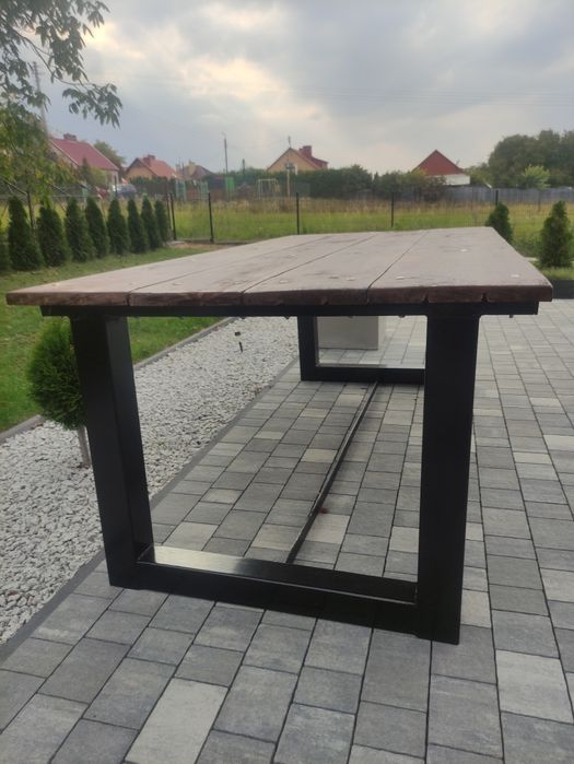 Duży masywny stół ogrodowy szeroki i długi okazja pilnie