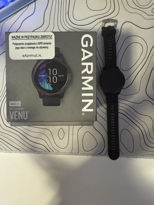 Zegarek Garmin Venu 1 43mm AMOLED / Gwarancja do 17.08.2025 / Stan bdb