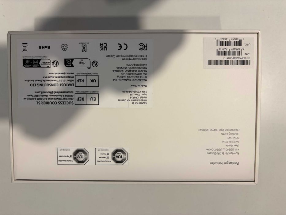 Окуляри віртуальної реальності RayNeo Air 3S XRGF35 +HDMI адаптер