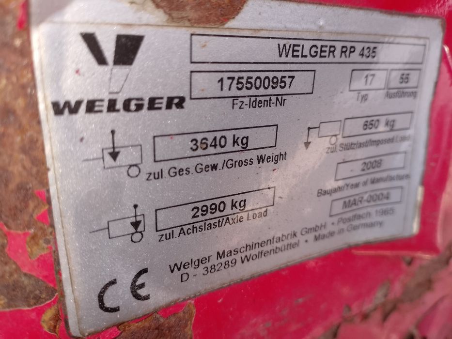 Prasa pasowa Welger RP 435