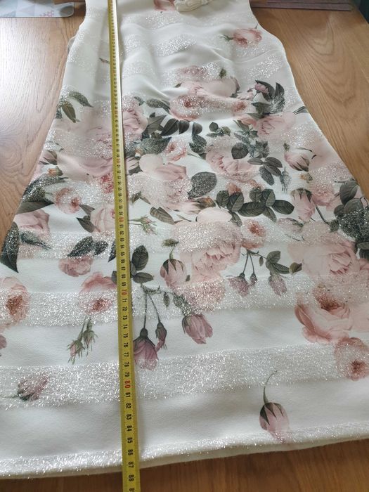 sukienka elegancka MODELLO 38 beżowa