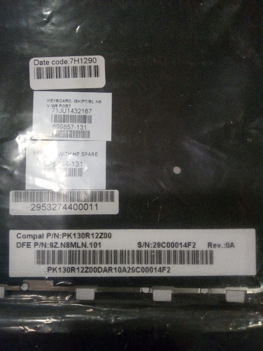 HP ENVY / Pavilion M6-1000 Teclado Português PO Portugal