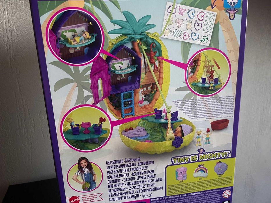 Torebka kompaktowa ananas Polly Pocket Przenośny świat laleczek mini!