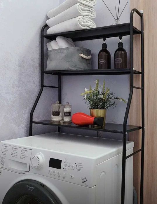 Ванний стілаж стійка з полками висота 156 см стелаж на машинкой