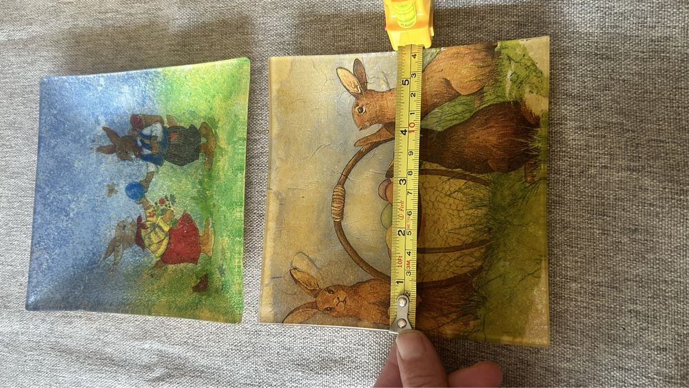 2 pratos decorativos para a páscoa