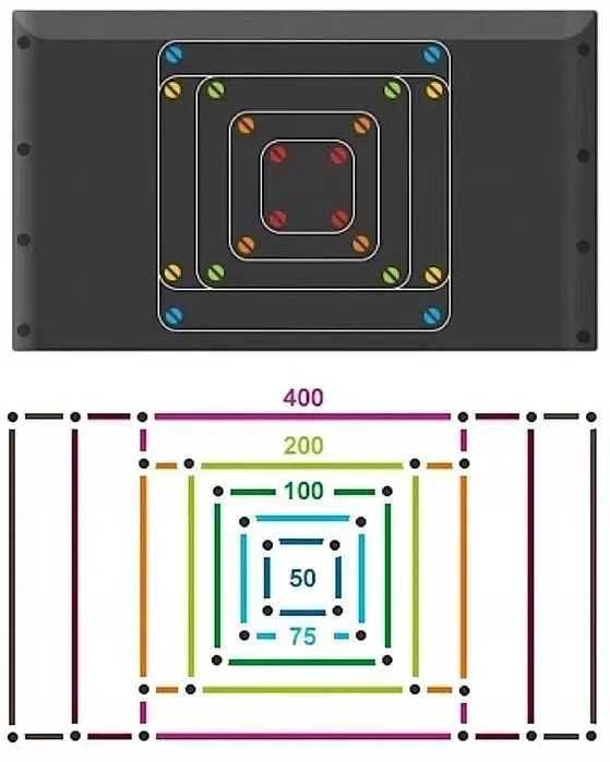 REGULOWANY UNIWERSALNY wieszak tv telewizor uchwyt
