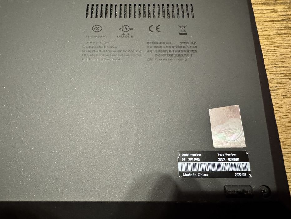 Lenovo ThinkPad P14s Gen 2 | i7 | 32GB RAM | 512GB SSD | T500 4GB | Stan bdb! Bateria 90%