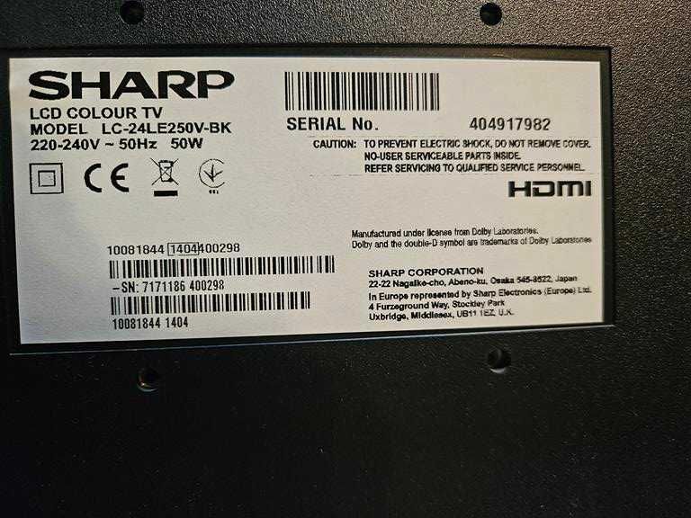 Telewizor SHARP LC-24LE250V-BK