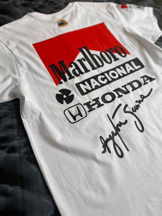 t-shirt ayrton senna marlboro classic