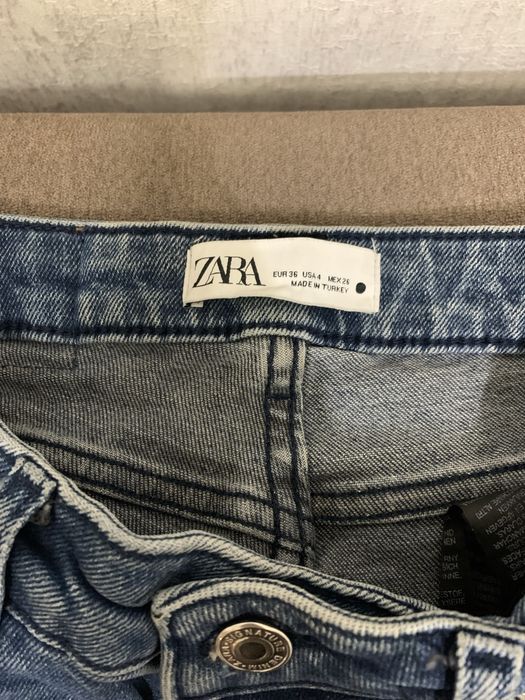 Джинси zara скіні темно-сині
