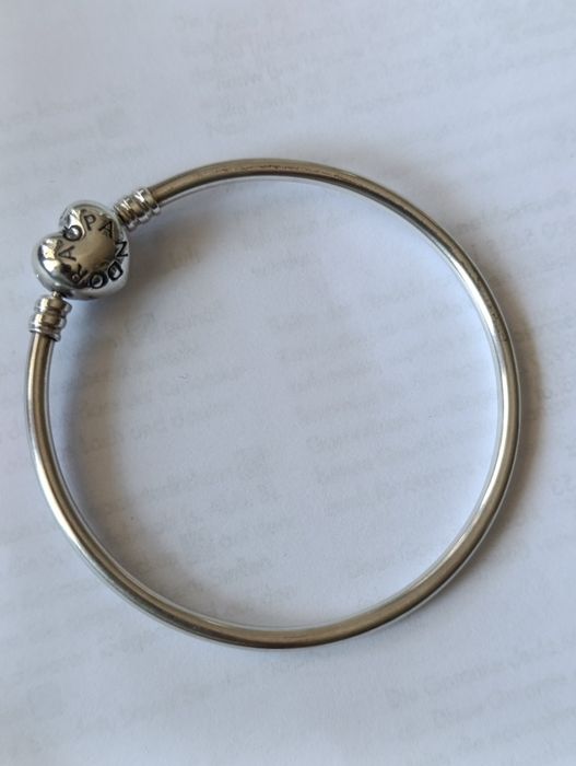 Bransoletka Pandora bangle serce 17