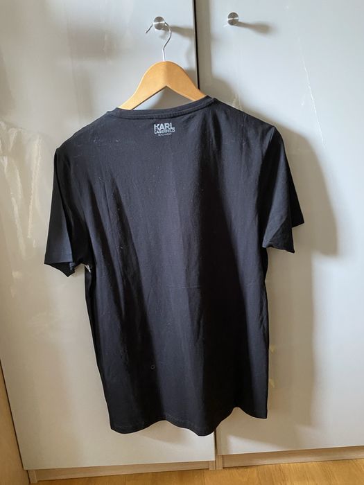 Czarny T-shirt Karl Lagerfeld