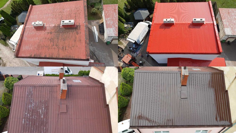 Malowanie Dachów, Każdy Kolor, Gwarancja, Mycie, Impregnacja,