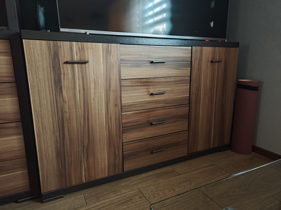 Komoda pojemna, wenge 140 cm