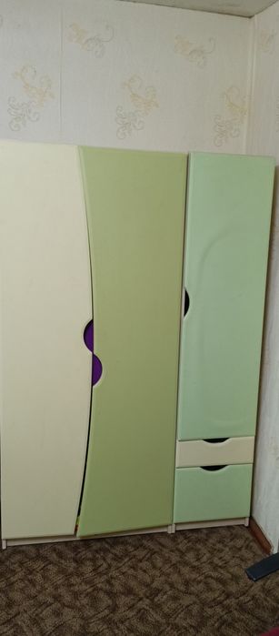 Шкаф и пенал  Савана фисташка