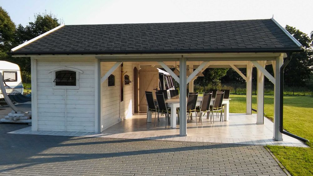 Altana prostokątna 7 x 5 m / Drewno KVH / Montaż w cenie