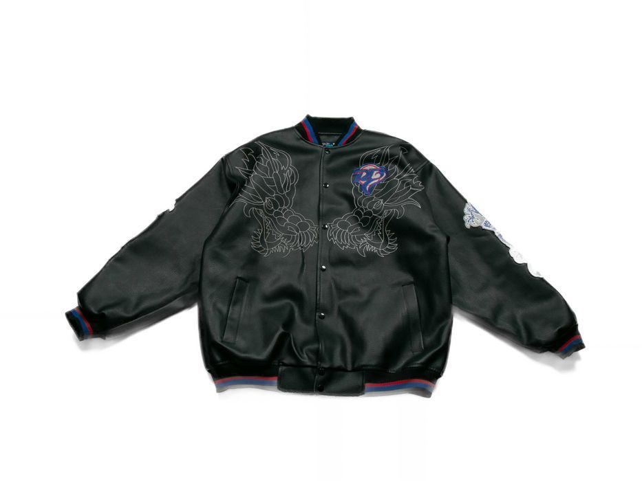 Kurtka skórzana Raw Blue XL y2k oversize bomber hip hop