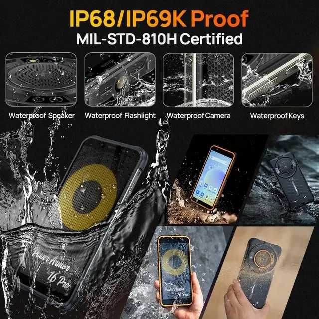 Смартфон Ulefone Power Armor 16S 8/128Gb 9600mAh NFC Динамик 122 Дб