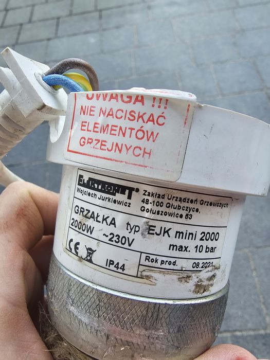 Grzałka elektryczna z termostatem