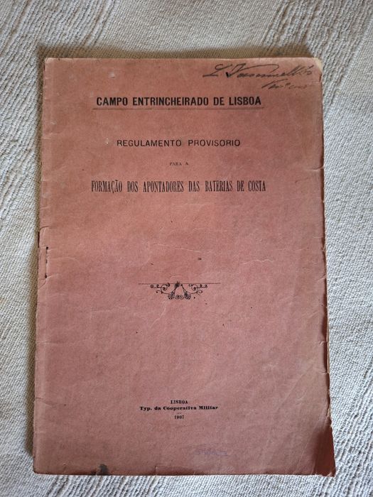 Livro de 1907 do exército português