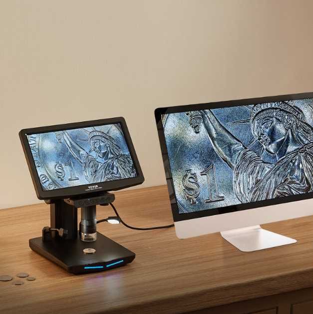 Mikroskop Cyfrowy z Ekranem HD 26 cm – Perfekcja w Detalu