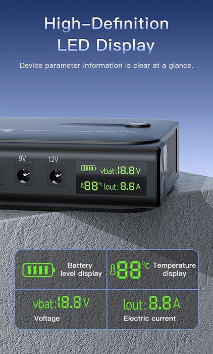 ДБЖ UPS 36W Docreate DC1036L POE, USB, 3xDC (5/9/12V) Без АКБ