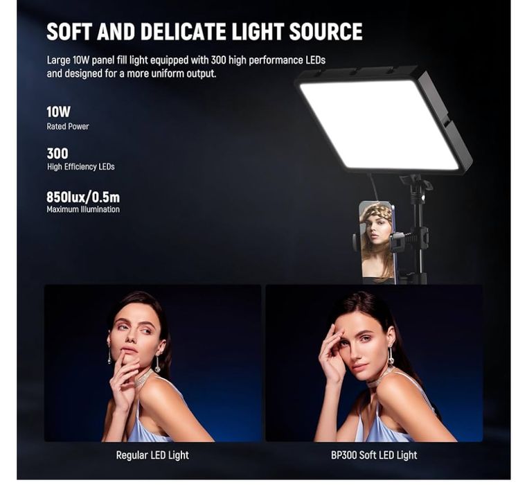 Zestaw oświetlenia wideo LED dwukolorowego NEEWER BASICS BP300