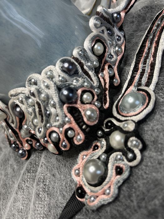 Bizuteri sutasz recznie plecione naszyjnik+bransoletka